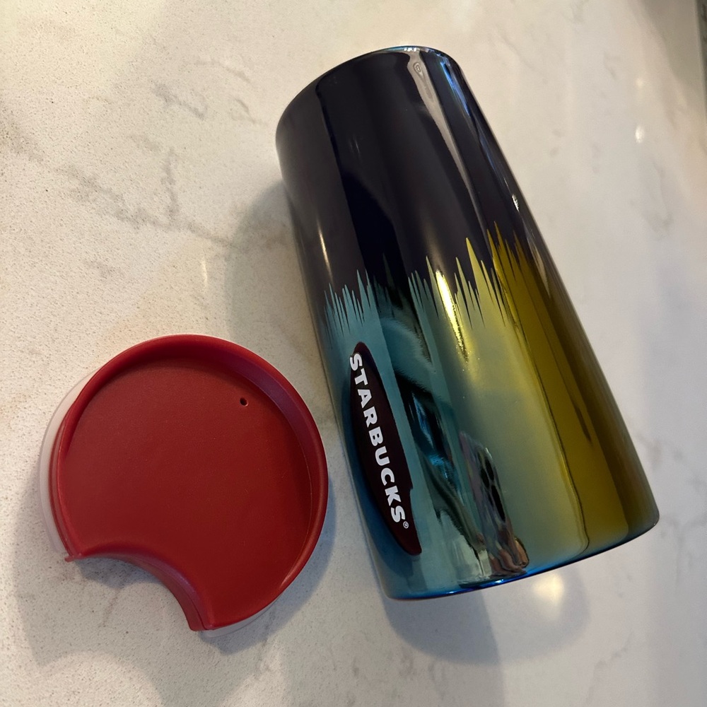 Starbucks Fall 2020 Navy Iridescent Ceramic Tumbler 12oz‎